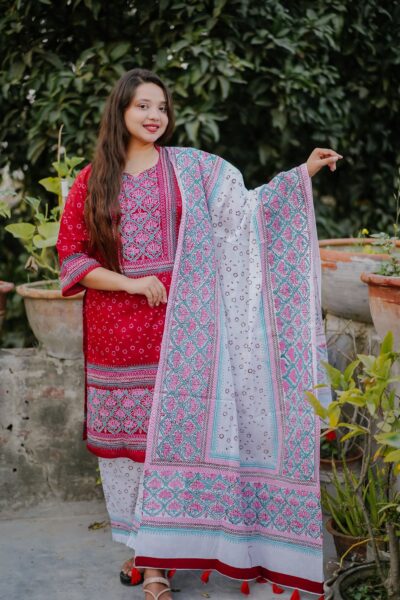 Premium Unstitched Cotton Three Piece 07