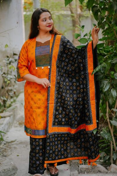 Premium Unstitched Cotton Three Piece 13 1
